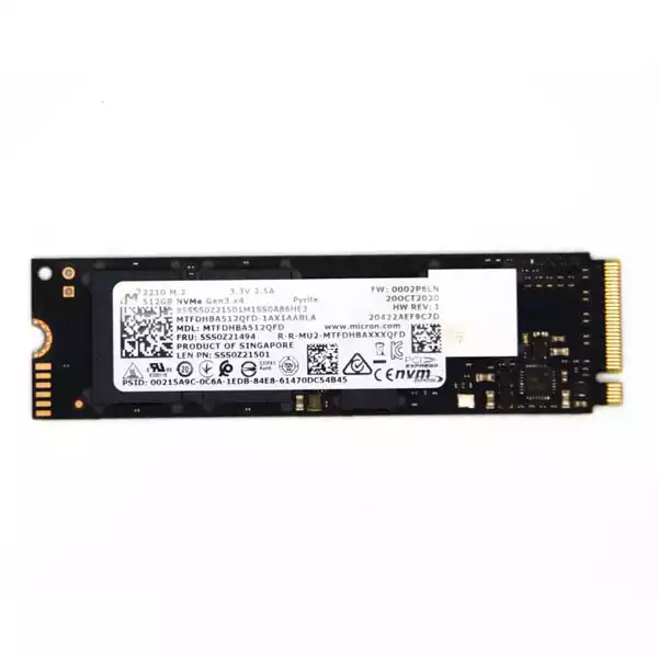 SSD M.2 NVME 512GB Micron MTFDHBA512QFD | Secomp Solutions